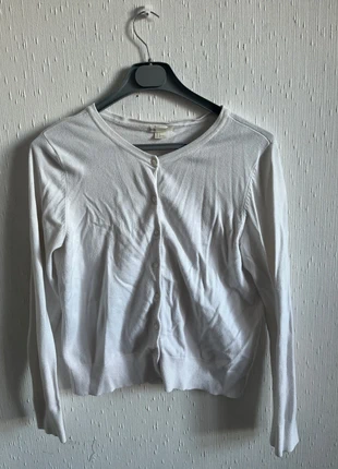 Cardigan blanc taille L, brand: H&M, condition: Very good, size: L / 40 / 12, €5.00, €5.95 includes Buyer Protection