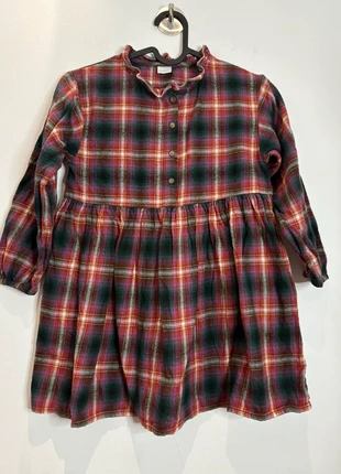 Next Girls’ Tartan Long Sleeve Dress – Age 6 Years / 116cm – 100% Cotton, brand: Next, condition: Very good, size: 6 years / 116 cm, £4.00, £4.62 includes Buyer Protection