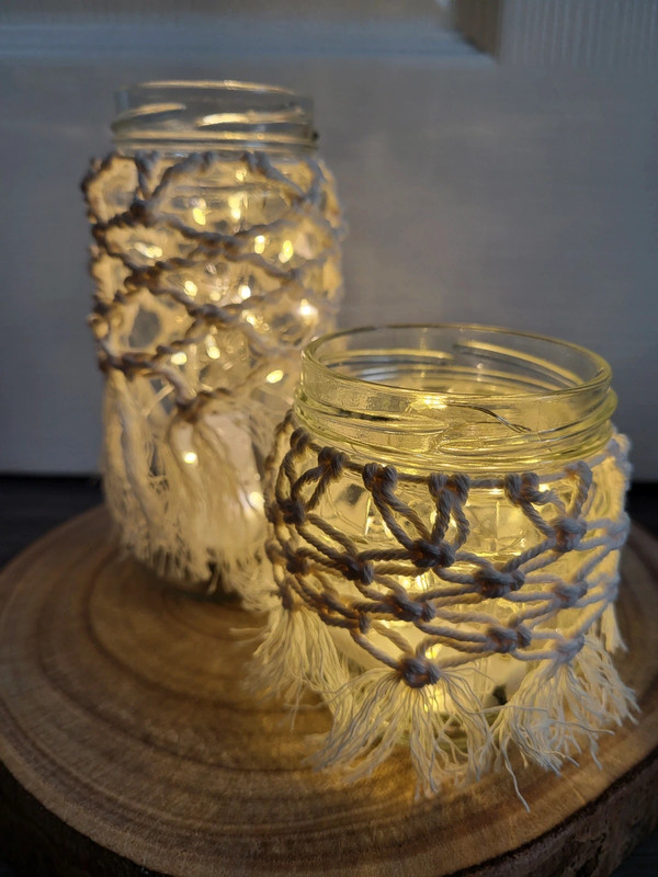 2 Small boho candle holder 1