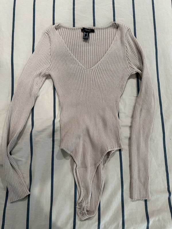 Forever 21 Deep V Bodysuit 1