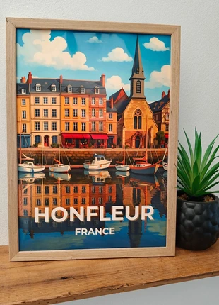 🇫🇷 Affiche Honfleur – Format A4, poster A3 disponible, brand: AdopteUneAffiche, condition: New with tags, €10.00, €11.20 includes Buyer Protection