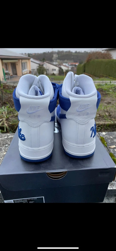 Nike Air Force 1 Dodgers GroBe 42 blau weiB