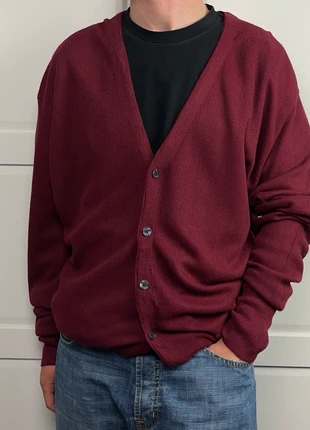 Cardigan Pull Mi-Saison Vintage Dressing Parfour Bordeaux USA Old Money Acrylique Taille XL, merk: Vintage Dressing, staat: Heel goed, maat: XL, € 9,90, € 11,10 inclusief Kopersbescherming