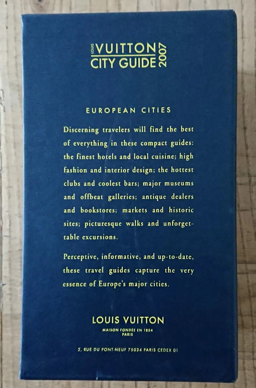 Louis Vuitton CITY GUIDE 2007 - VILLES D'EUROPE (FRENCH