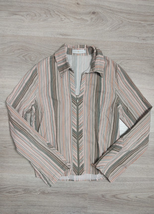 Chemise à rayures cintrée sexy vintage y2k, marque: Vintage, état: Très bon état, taille: M / 38 / 10, 12,00 €, 13,30 € Protection acheteurs incluse