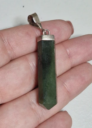 Nephrite Crystal 925 Pendent, brand: Crystal, condition: Very good, £14.00, £15.40 includes Buyer Protection