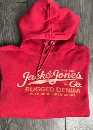 Sweat à capuche rouge jack&jones taille L, brand: Jack & Jones, condition: Very good, size: L / 40 / 12, €12.00, €13.30 includes Buyer Protection