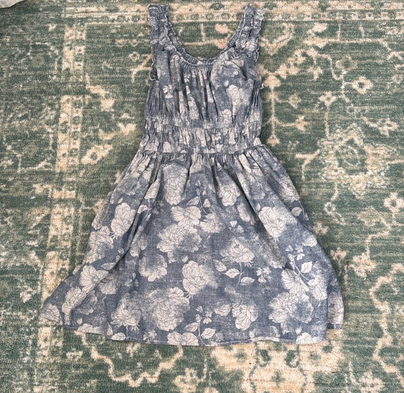 American eagle blue flower dress