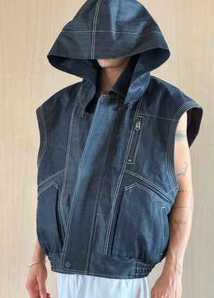G-Star Raw | Denim Oversized Hoodie Vest | Gr. M, état: Neuf sans étiquette, taille: M, 139,00 €, 146,65 € Protection acheteurs incluse