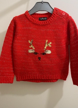 Pull de noël maille rouge fils dorés tête renne sequin brillant bébé fille taille 12 mois Influx, marque: Influx, état: Bon état, taille: 9-12 mois / 74 cm, 3,00 €, 3,85 € Protection acheteurs incluse