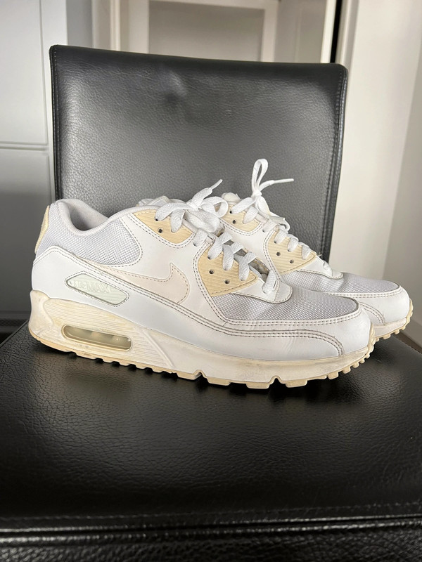 Air max 90 white and gold on sale