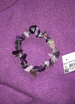 Bracelet Améthyste et Quartzs, condition: New with tags, €15.00, €16.45 includes Buyer Protection