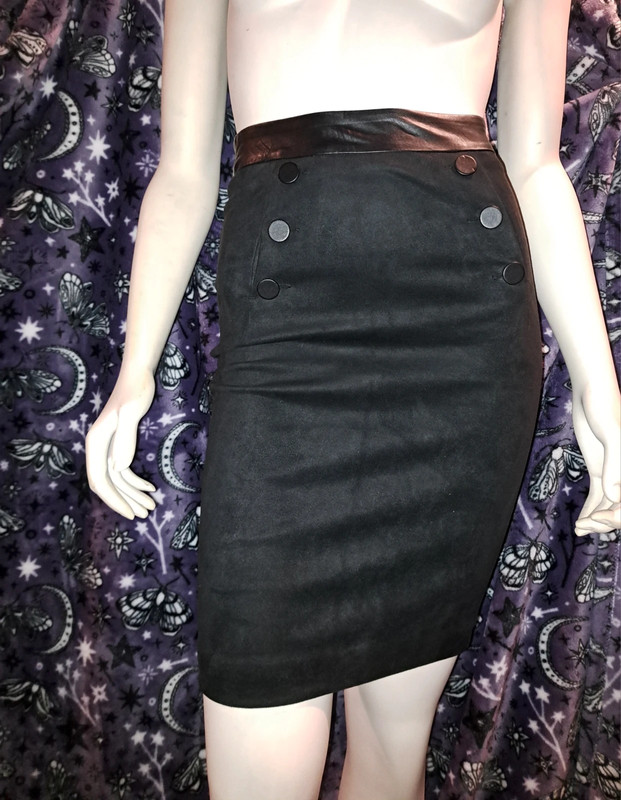 Suede Pencil Skirt 1