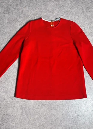 Pull blouse Sandro rouge zip dos manches longues / Taille M Femme, brand: Sandro, condition: Very good, size: M / 38 / 10, €75.00, €79.45 includes Buyer Protection