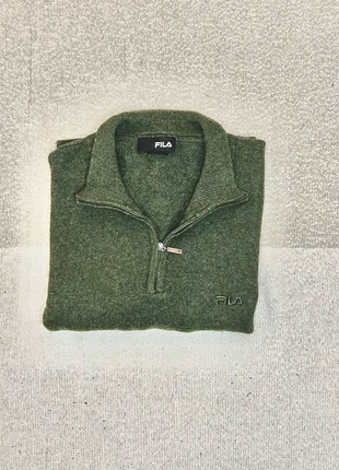 Pull Fila vert col zippé - Logo brodé taille XL, marca: FILA, estado: Bueno, tamaño: XL, 14,00 €, 15,40 € Protección al comprador incluida
