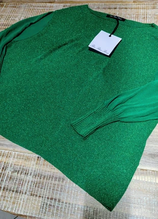 🌸 Pull vert pailleté oversize 🌸, brand: Bleu Blanc Rouge, condition: New with tags, size: S / 36 / 8, €20.00, €21.70 includes Buyer Protection