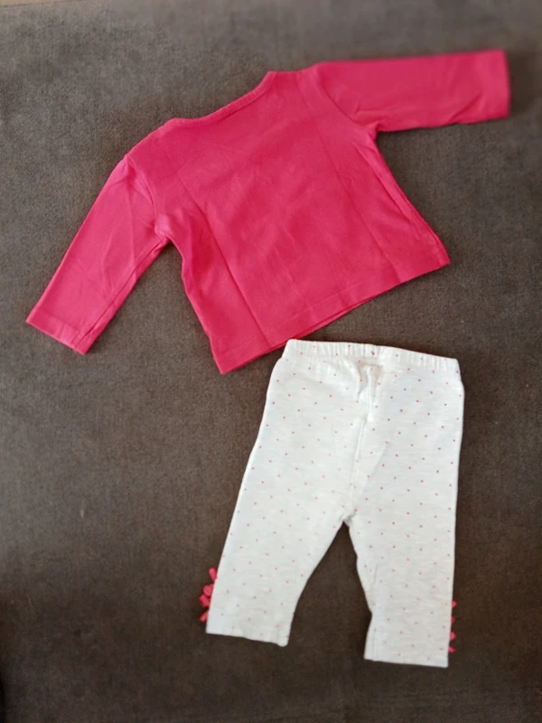 Ensemble T-shirt + legging 6 mois - photo numéro 2