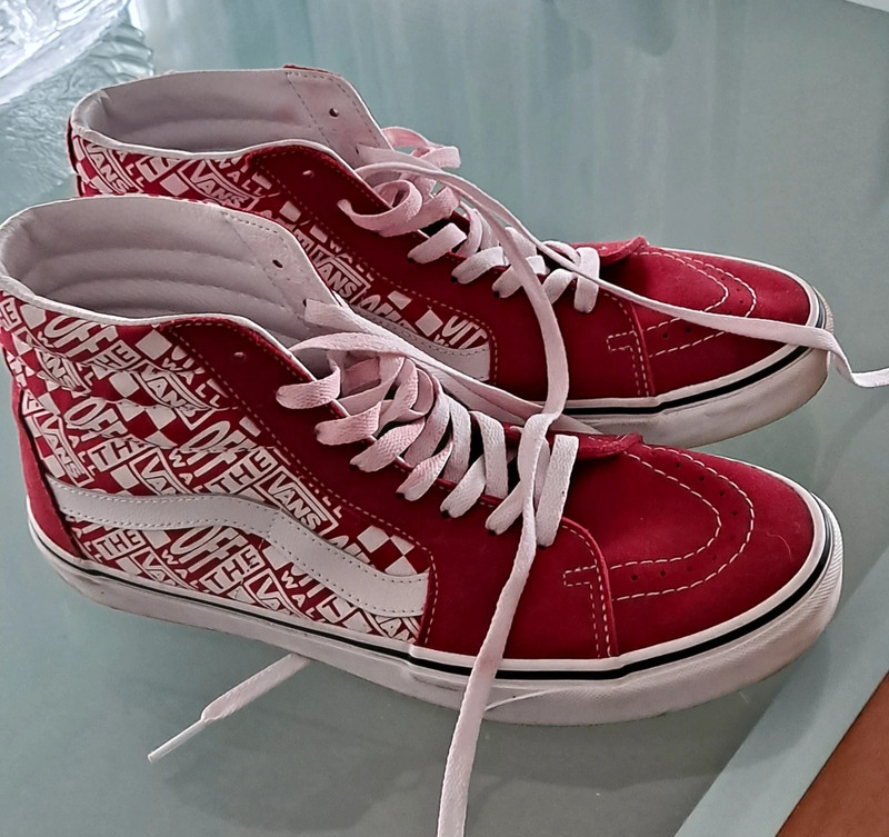 Vans low top top rojas