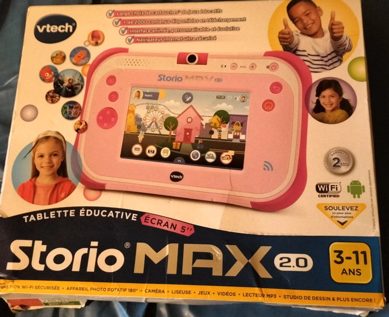 Storio tablette max 2.0 5'' VTech - Rose - Jeux Interactifs - Jeux  éducatifs