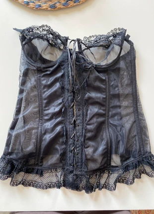 Sheer lace corset, brand: NO LABEL, condition: Good, £12.00, £13.30 includes Buyer Protection