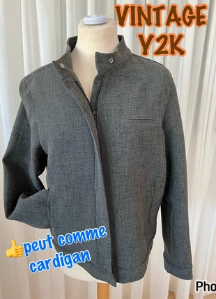 🔙Vintage Y2K 🇫🇷Blazer+zip👩femme 🐘gris🪡polyester🇳🇱Jasje +rits👩dames 🐘grijs🪡polyester📦149, brand: WOMAN, condition: Very good, size: M / 38 / 10, €3.00, €3.85 includes Buyer Protection