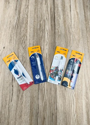 Lot 4 stylos BIC 4 couleurs Édition spéciale JO Paris 2024 / Produits officiels sous licence, marque: BIC, état: Très bon état, 19,00 €, 20,65 € Protection acheteurs incluse