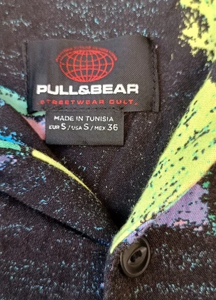 Camicia vintage anni 90 streetwear astratta Pull&Bear, marque: Pull & Bear, état: Très bon état, taille: S, 6,00 €, 7,00 € Protection acheteurs incluse
