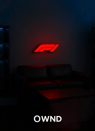 Formula 1-Inspired LED Sign – USB-C Powered, High-Quality Additive Manufacturing, marca: ownd, estado: Nuevo con etiquetas, 16,99 €, 18,54 € Protección al comprador Pro incluida