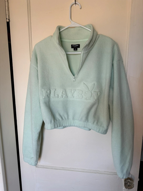 Playboy Cropped 1/4 zip 2