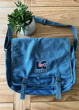 Sac a bandoulière Lee Cooper jeans logo brodé vintage, brand: Lee Cooper, condition: Very good, €8.00, €9.10 includes Buyer Protection