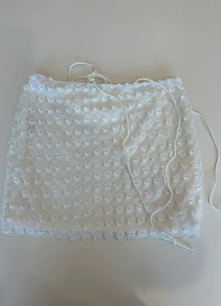 🤍 Jupe crochet blanche taille M (ensemble disponible) 🤍, marke: Shein, zustand: Sehr gut, größe: M / 38 / 10, 3,00 €, 3,85 € inklusive Vinted-Käuferschutz