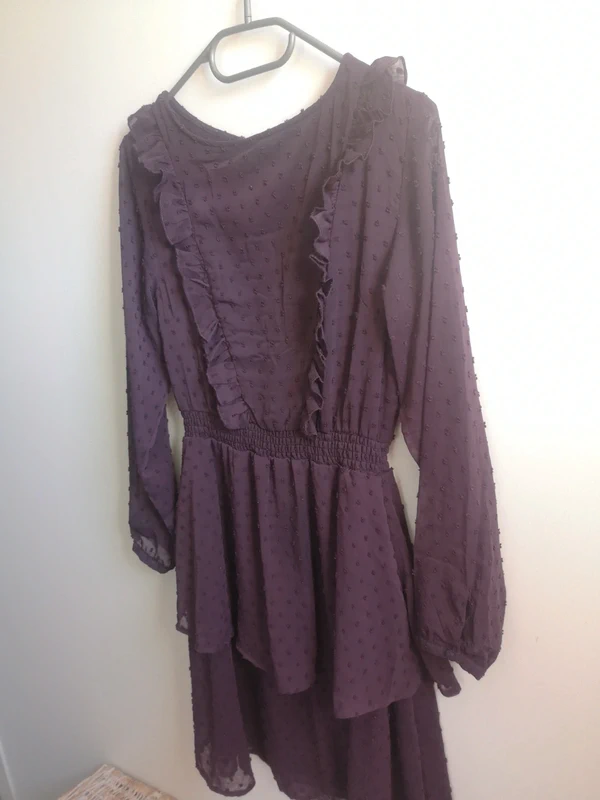 Robe violette manches longues - photo numéro 3