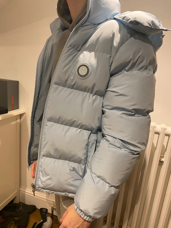 Baby blue Trapstar puffer jacket - Vinted