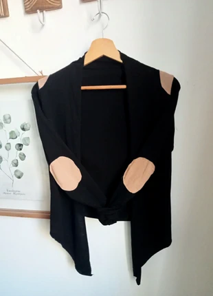 Gilet ouvert hiver noir et beige , estado: Muito bom, tamanho: XS / 34 / 6, €2.00, €2.80 inclui Proteção do Comprador