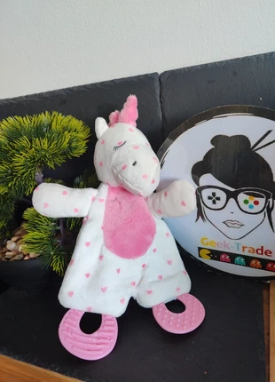 doudou licorne blanc rose coeur anneau dentition zd trading enformi sommeil, brand: ZD Trading, condition: Very good, size: One size, €12.00, €13.30 includes Buyer Protection Pro