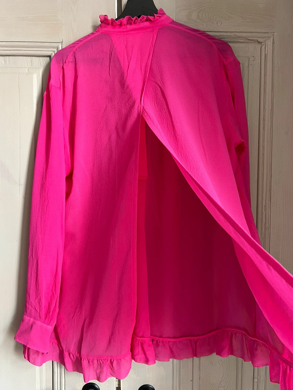 H&M Studio Pink Silk Blouse 5