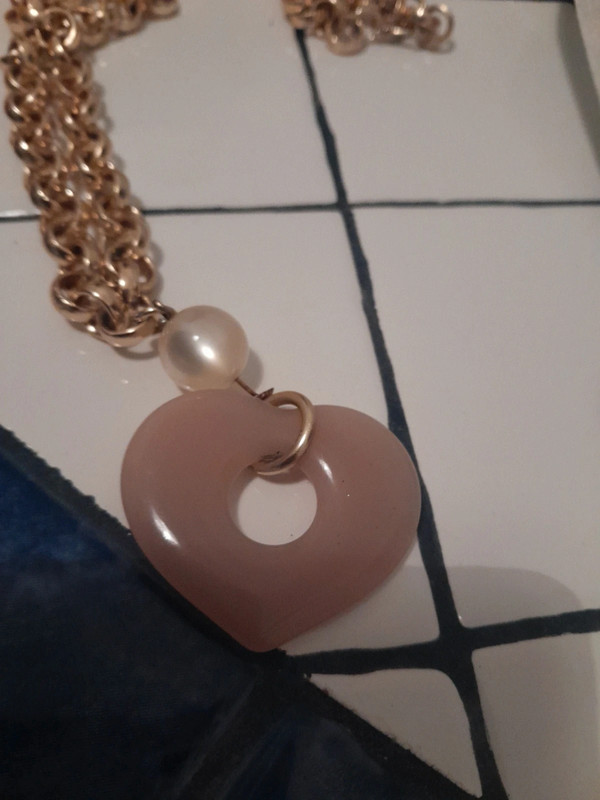 Collana lunga con ciondolo a cuore 4