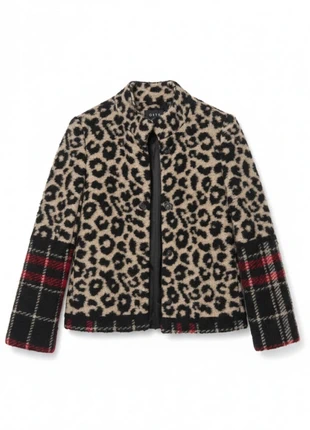 Veste Courte Tendance Imprimé Léopard & Tartan Chic | Laine Fashion Hiver, marque: Fashion, état: Très bon état, taille: M / 38 / 10, 25,00 €, 26,95 € Protection acheteurs incluse