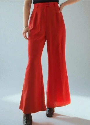 Pantalon tailleur ajusté hiver rentrée made in france chic ajusté costume vintage rouge automne, marque: Vintage, état: Très bon état, taille: S / 36 / 8, 7,00 €, 8,05 € Protection acheteurs incluse