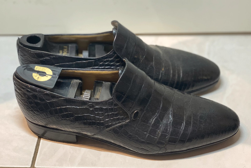 Mocassin 2024 homme crocodile