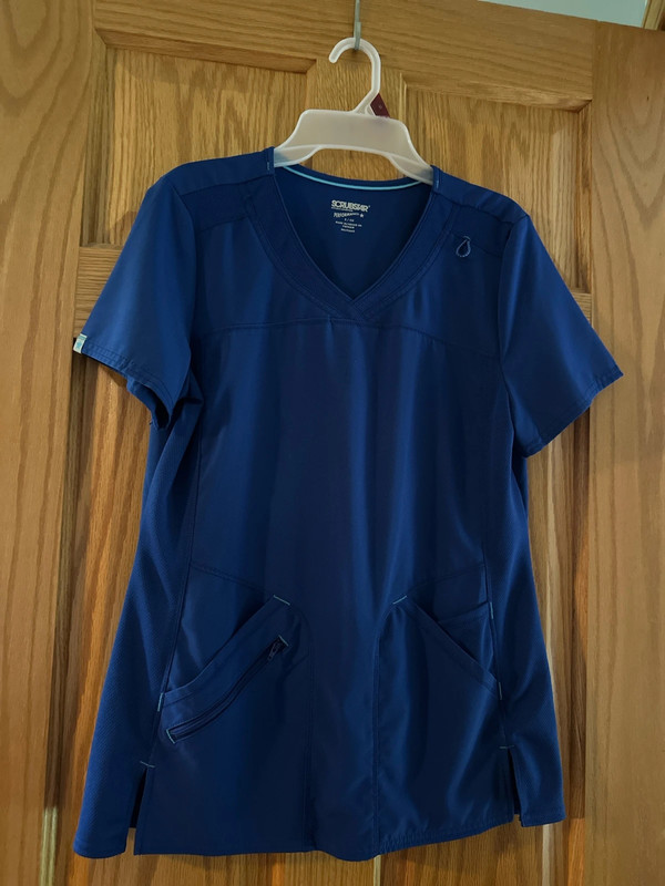 Scrubstar Blue Scrub Top 1