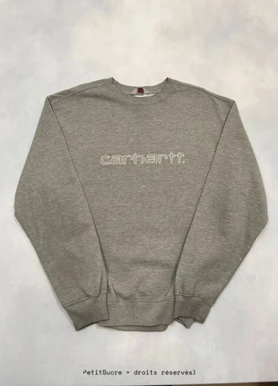 Pull Carhartt y2k Gris Coupe Large 100% coton Crew Neck Sweatshirt - Taille M #781, marque: Carhartt, état: Très bon état, taille: M, 39,00 €, 41,65 € Protection acheteurs (Pro) incluse