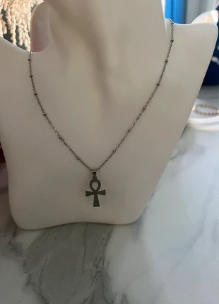 Collier pendentif acier inoxydable Ankh mat, marke: Mat, zustand: Sehr gut, 10,00 €, 11,20 € beinhaltet Vinted-Käuferschutz Pro