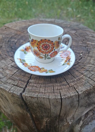 Tasse à café + soucoupe porcelaine vintage, brand: Bavaria, condition: New without tags, €12.00, €13.30 includes Buyer Protection