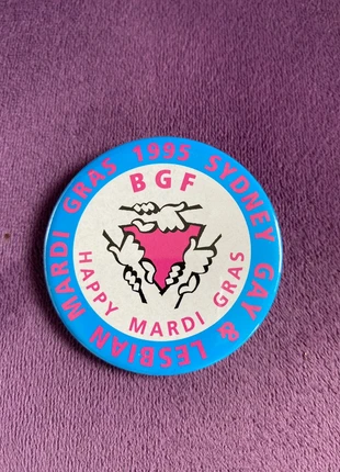 PRIDE Vintage rare 1995 Sydney Mardi Gras badge, brand: NO LABEL, condition: Good, £5.00, £5.95 includes Buyer Protection