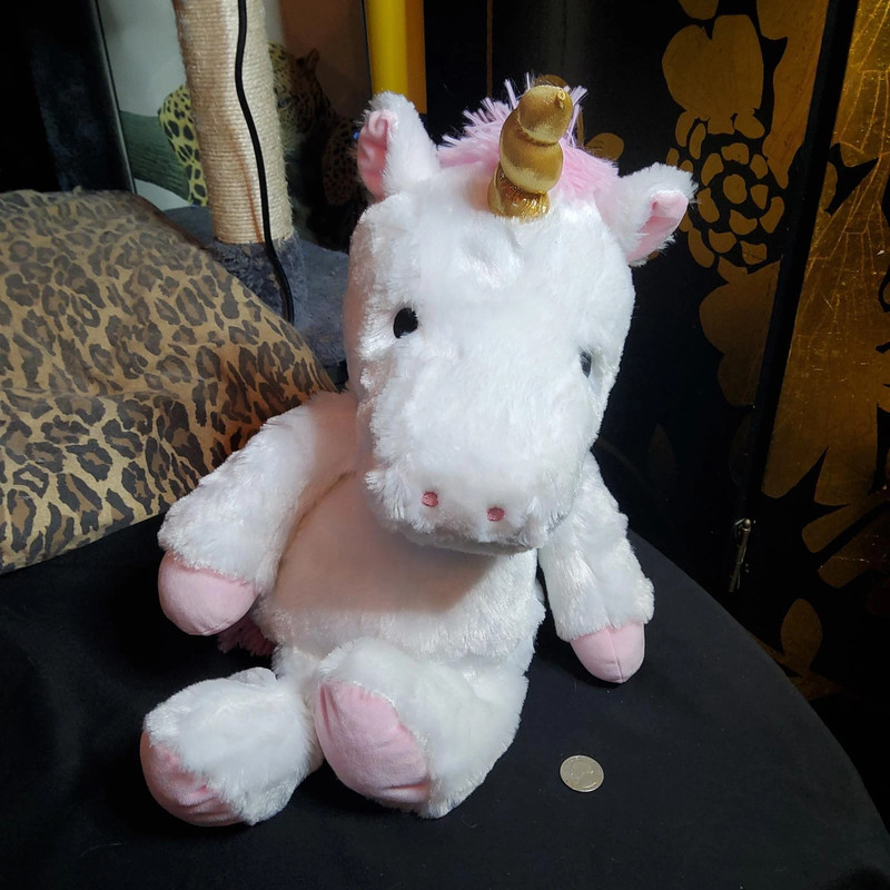 Gold Horn Unicorn Plush 1