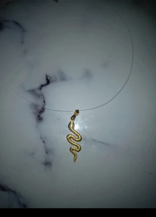 Collier transparent pendentif en forme de serpent doré, marke: Transparent, zustand: Neu, 3,00 €, 3,85 € inklusive Vinted-Käuferschutz