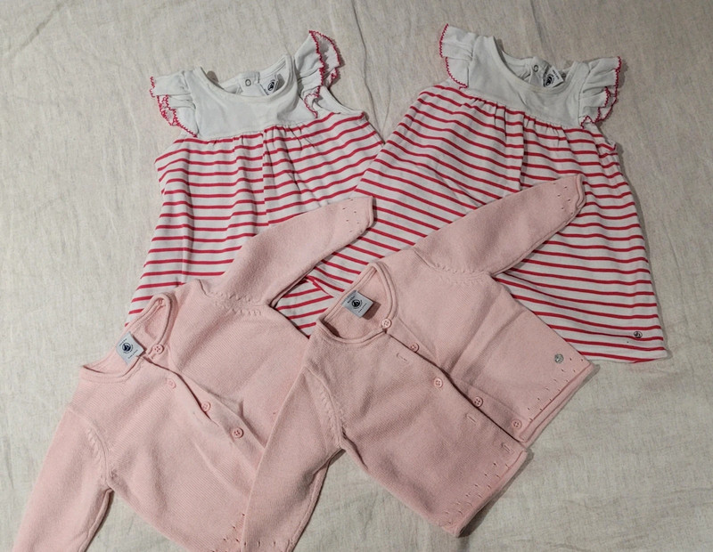 Lot 2 tenues identique Petit Bateau 6 mois 1