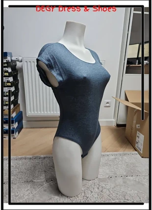 7496 - Body bleu-gris en coton et polyester Etam B Costi LC Daily taille XS, brand: Etam, condizioni: Nuovo senza cartellino, taglia: XS / IT 38 / EU 34, €5.43, €6.40 include la Protezione acquisti Pro