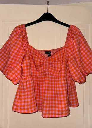 New Look Petite Puff Sleeve Blouse Pink Check, brand: New Look, condition: Very good, size: L / 40 / 12, €3.00, €3.85 includes Buyer Protection